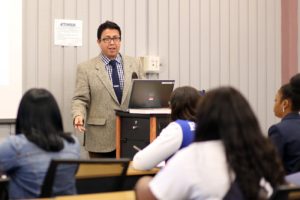 Dr. Pabon with Students